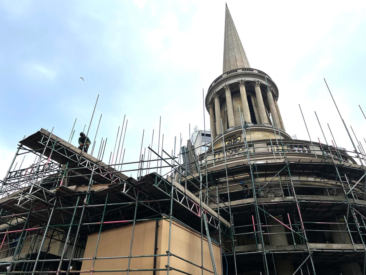 Matthew Lloyd Architects All Souls Langham Place Construction June Scaffolding 02