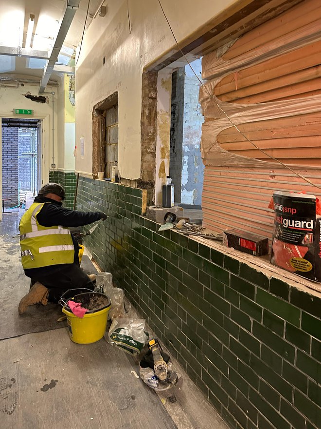 Matthew Lloyd Architects Alford House Club Corridor Progress