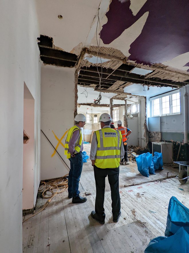 Matthew Lloyd Architects St Mary Bourne Street Progress Hall 02