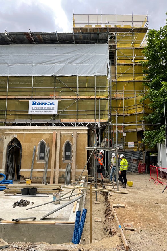 Matthew Lloyd Architects St Mary Walthamstow Construction May 02