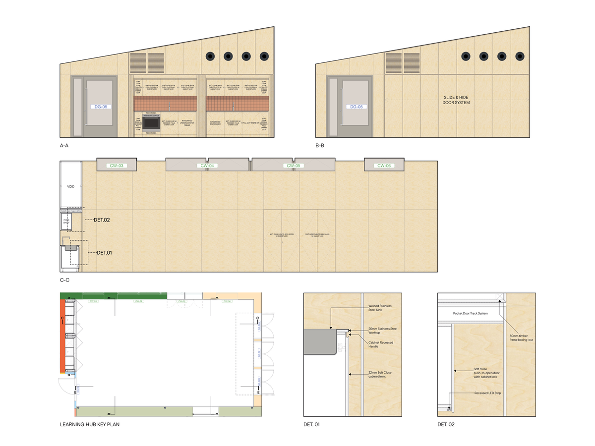 Matthew Lloyd Architects Cedar Yards 1B Internal Elevation 01