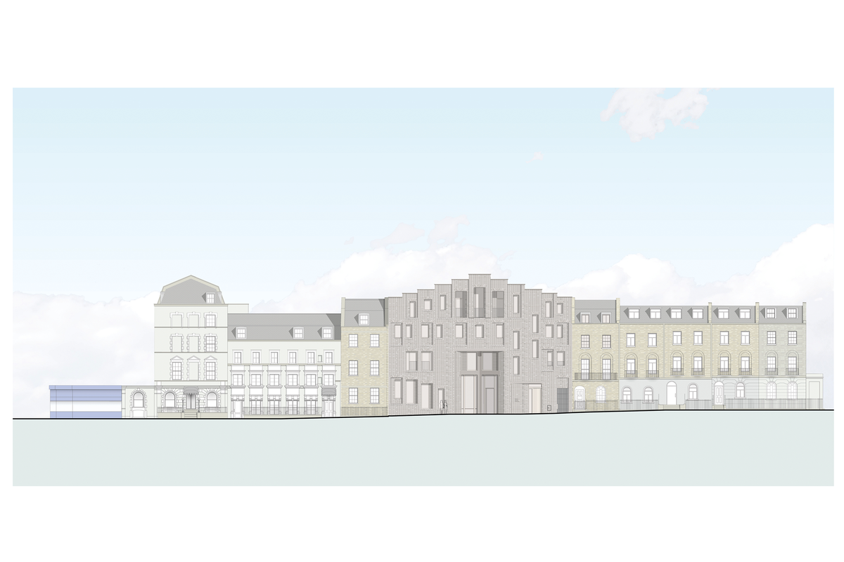 Matthew Lloyd Architects Kings Cross Methodist Church Crestfield Street Long Elevation 01