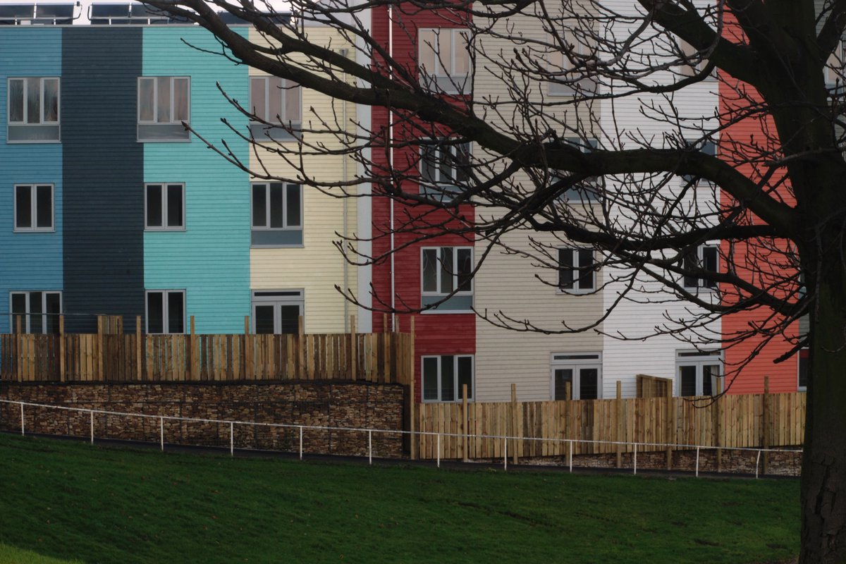 Matthew Lloyd Architects Norfolk Park Green Homes Rear Elevation Facade