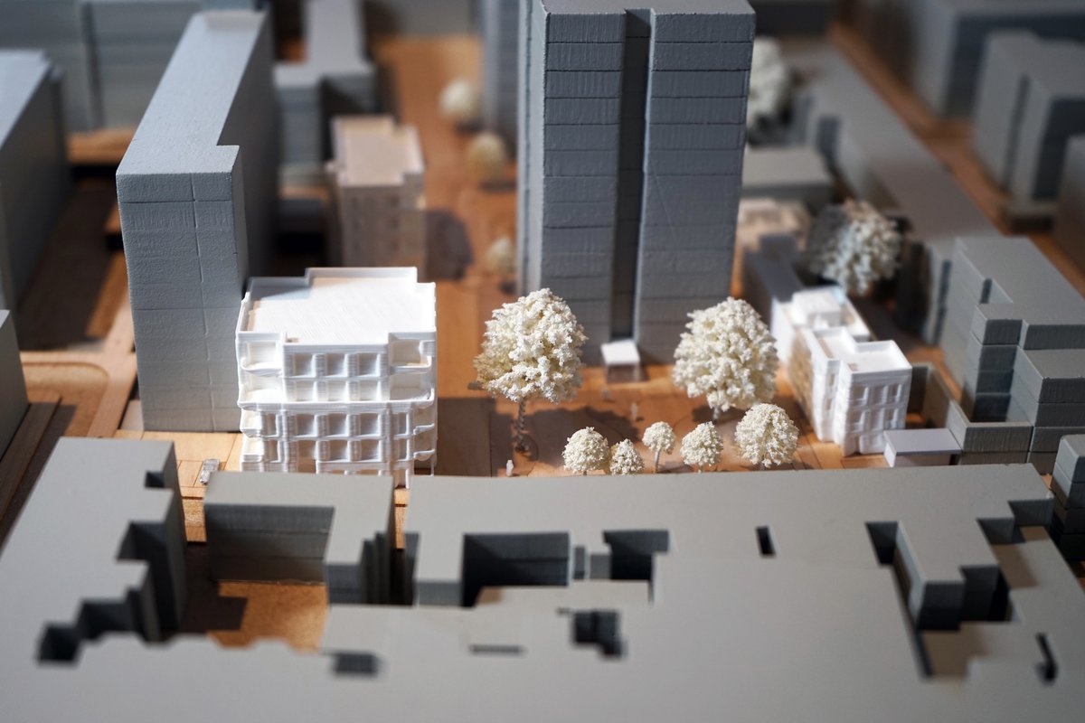 Matthew Lloyd Architects Tybalds Estate Model Masterplan East