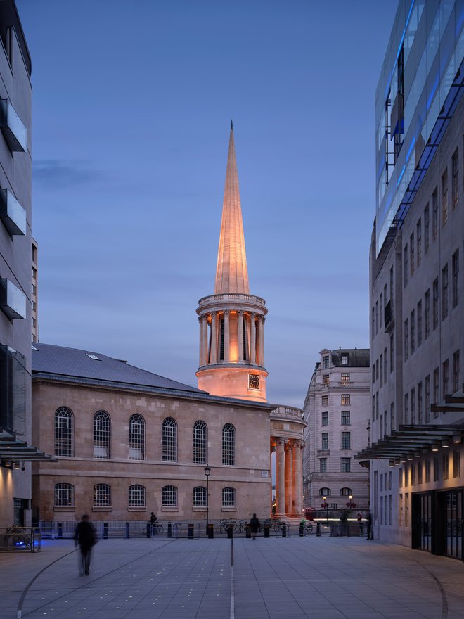 Matthew Lloyd Architects All Souls Langham Place Lighting Bbc