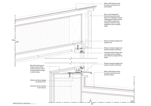 Matthew Lloyd Architects Cedar Yards 1B Roof Window Detail