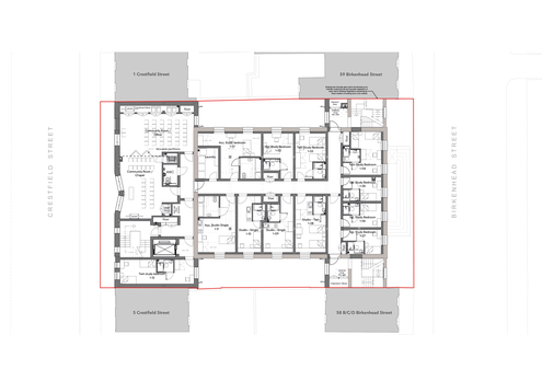 Matthew Lloyd Architects Kings Cross Methodist Church Proposed 1F Plan