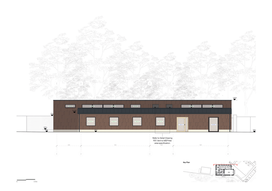 Matthew Lloyd Architects Cedar Yards 1B North Elevation