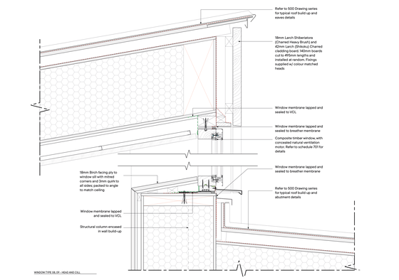 Matthew Lloyd Architects Cedar Yards 1B Roof Window Detail