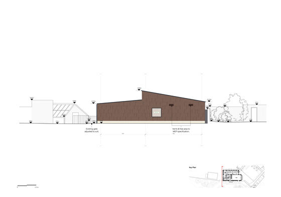 Matthew Lloyd Architects Cedar Yards 1B West Elevation